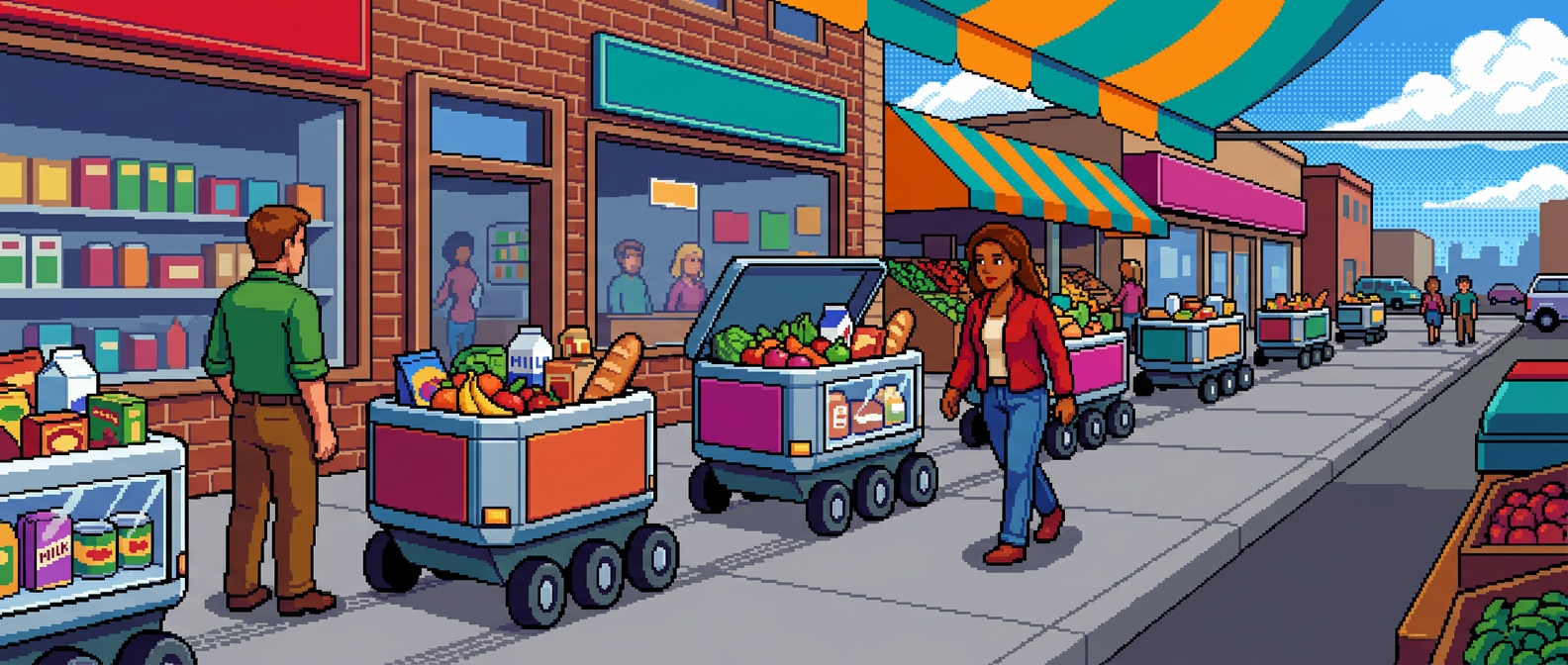 Autonomous Sidewalk Delivery Bots Reach Grocery Scale