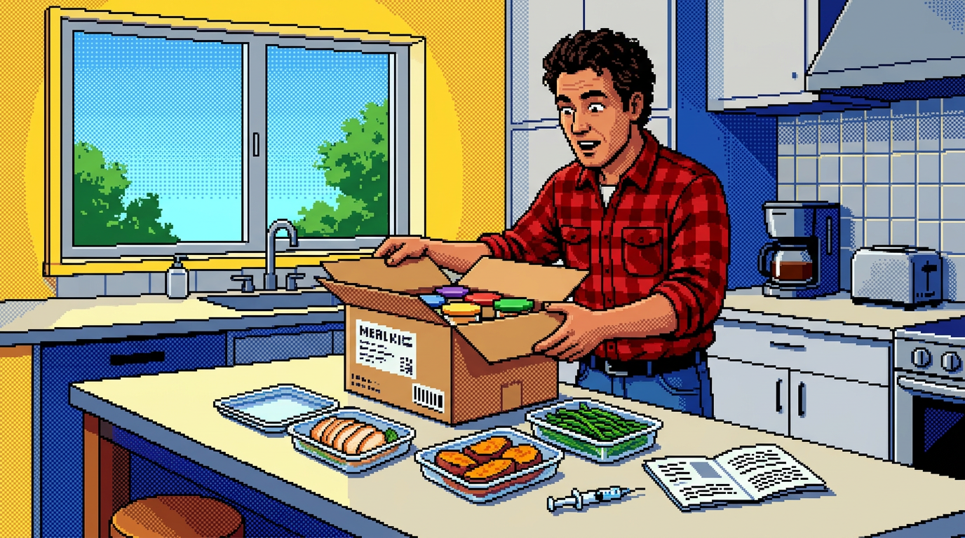 Meal prep boxes with healthy balanced food portions