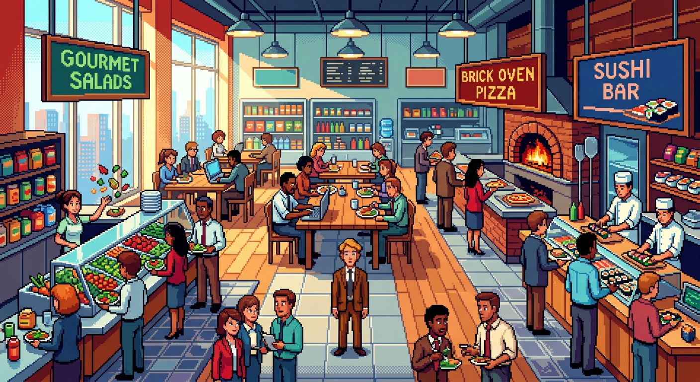 Office Cafeterias Are Quietly Becoming Restaurant Marketplaces