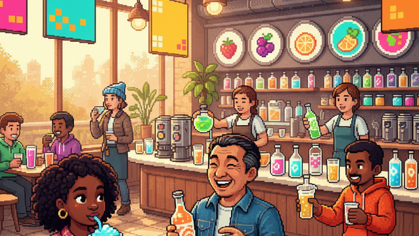 A diverse array of colorful beverage bottles and cans showcasing a variety of soft drinks, sparkling waters, and energy drinks.