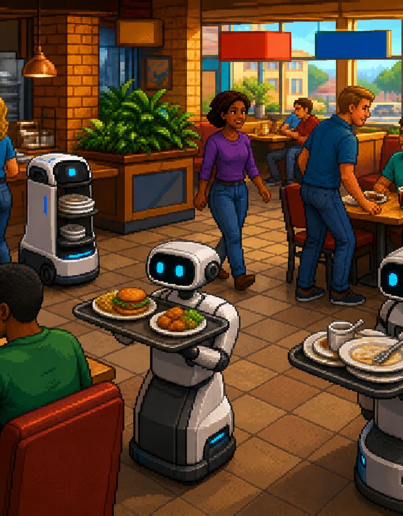Robot Runners and Bussers Become Standard Restaurant Crew in 2026