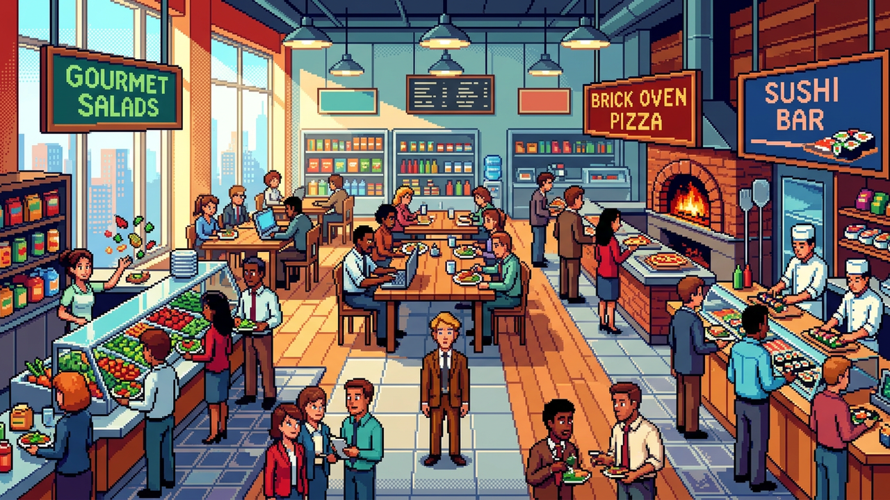 Office Cafeterias Are Quietly Becoming Restaurant Marketplaces